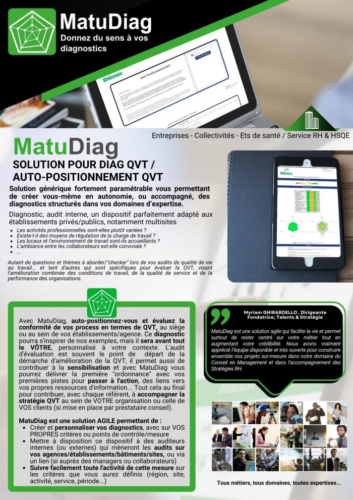 Comment réaliser un questionnaire ou diagnostic QVT ? MatuDiag Store